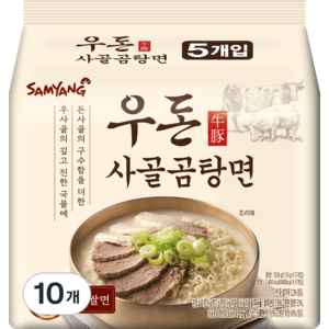 삼양 우돈 사골곰탕면 110g, 10개