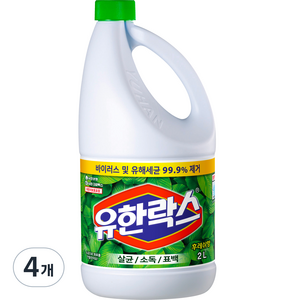 유한락스 후레쉬, 2L, 4개