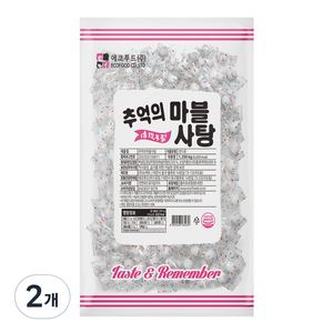 에코푸드 추억의 마블사탕, 1.25kg, 2개