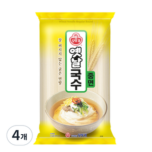 오뚜기옛날 국수 중면, 1.5kg, 4개