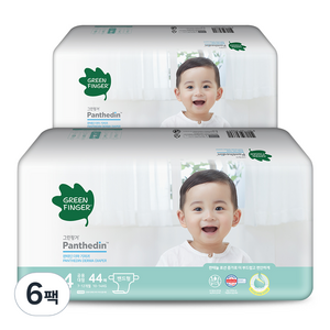 그린핑거 판테딘 더마 밴드형 기저귀 아동용 대형 4단계(10~14kg), 264매