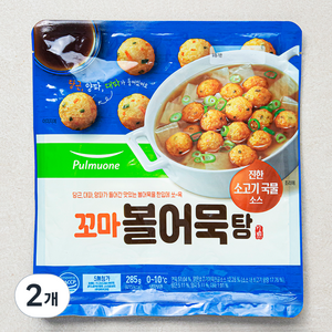 풀무원 꼬마 볼 어묵탕 냉장, 285g, 2개