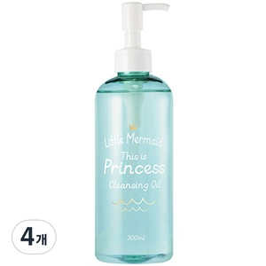 뷰티레시피 리틀머메이드 디스 이즈 프린세스 클렌징오일, 300ml, 4개