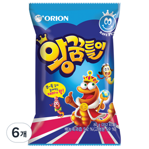 오리온 왕꿈틀이, 80g, 6개