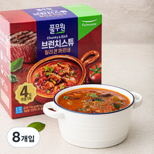 풀무원 브런치스튜 칠리 콘 까르네 (냉장), 180g, 8개입