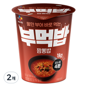 CJ제일제당 부먹밥 짬뽕밥, 2개, 52g