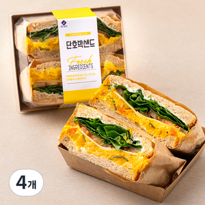 이엘후레쉬 단호박 샌드위치 2입, 400g, 4개