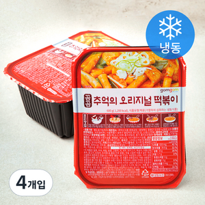 곰곰 추억의 오리지널 떡볶이 (냉동), 600g, 4개입