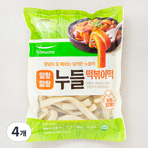 풀무원 누들떡볶이 떡, 4개, 500g