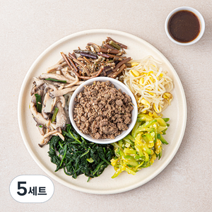 정미경키친 한우 나물 비빔밥 세트(비빔간장) 205g, 5세트