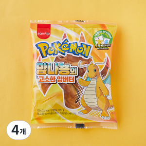 삼립 망나뇽의 고소한 앙버터, 100g, 4개