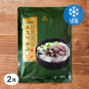 집밥장인 소고기무국 더블랙 (냉동), 600g, 2개