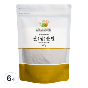 서울아레나 쌀 생 분말 국내산, 500g, 6개