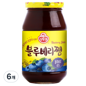 오뚜기 블루베리쨈, 500g, 6개