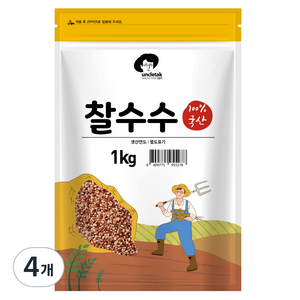 엉클탁 국산 찰수수, 1kg, 4개