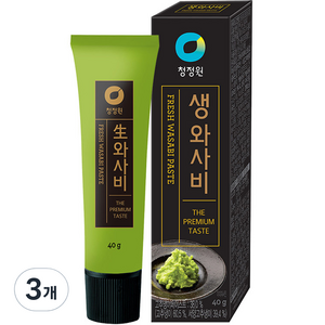 청정원 생와사비, 40g, 3개