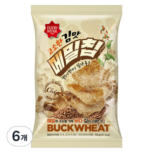 고소한 김맛 메밀칩, 55g, 6개