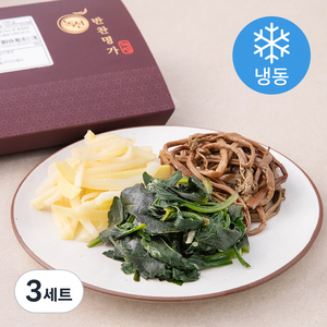 녹선 기본 나물 반찬 맛고사리나물 100g+ 맛도라지나물 100g+ 맛취나물 80g 3종 세트(냉동), 3세트