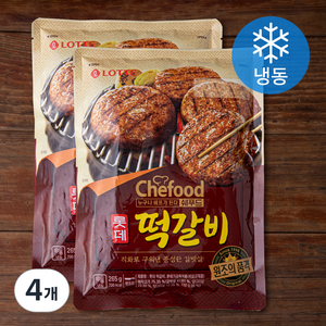 Chefood 떡갈비 (냉동), 265g, 4개