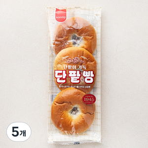 삼립 정통 단팥빵 3개입, 255g, 5개