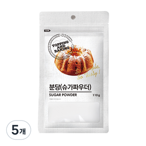 큐원 분당 슈가파우더, 110g, 5개