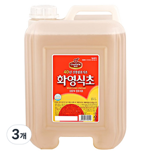 청정원 화영식초, 15L, 3개