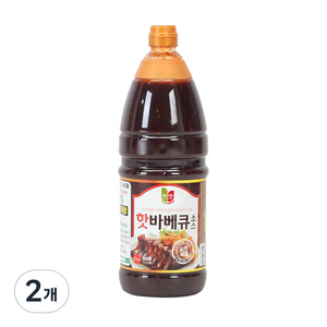 첫맛 청우식품 핫베비큐 소스, 2.05kg, 2개