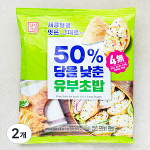 한성기업 50% 당을 낮춘 유부초밥, 320g, 2개