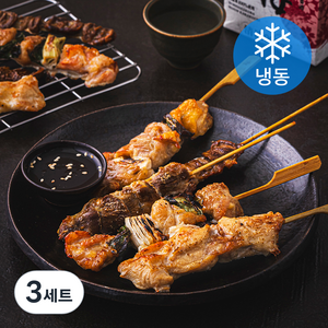 명품조선 닭모듬꼬치 10꼬치 400g + 소스 50g 세트 (냉동), 3세트