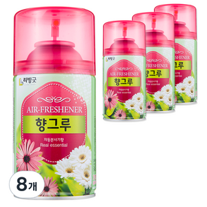리빙굿 향그루 실내용 방향제 자동분사기형 후로랄향 본품, 280ml, 8개