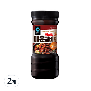 청정원 명가 화끈한 매운갈비 양념, 2개, 840g