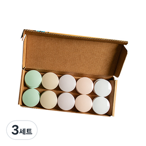 인트리 파스텔자석 32mm 5종 x 4p 세트, 핑크, 그린, 베이지, 화이트, 보라, 3세트