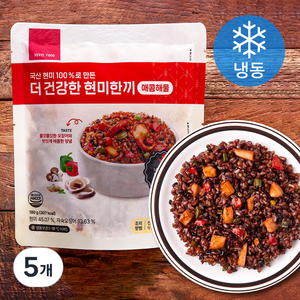 쥬비스다이어트 더 건강한 현미한끼 매콤해물 (냉동), 180g, 5개