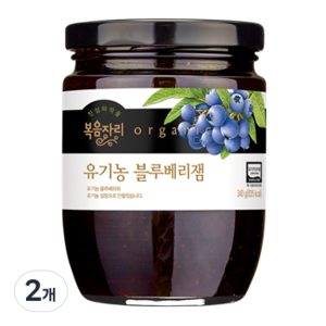 볶음자리 유기농 블루베리잼, 340g, 2개