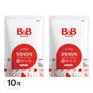 비앤비 젖병세정제 액상형 리필, 500ml, 10개