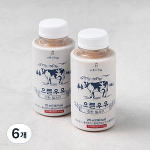 으른우유 진한 밀크티, 270ml, 6개