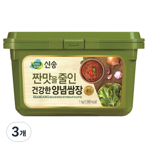 신송 짠맛을 줄인 건강한 양념쌈장, 1kg, 3개