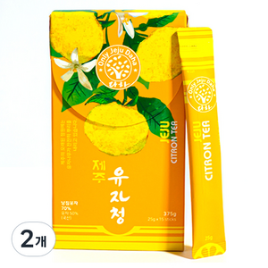 다하 제주 유자청 스틱, 25g, 15개입, 2개