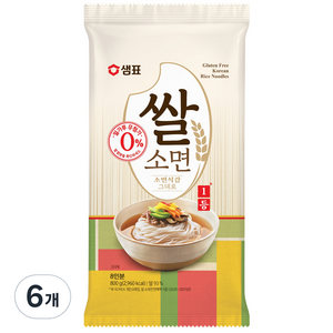 샘표 쌀 소면, 800g, 6개