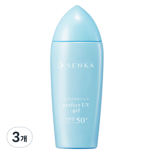 센카 퍼펙트 유브이 젤 에이 선크림 SPF50+ PA++++, 80ml, 3개