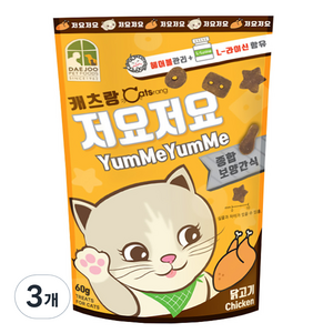 캐츠랑 저요저요 고양이 보양간식, 닭고기, 3개
