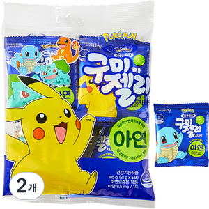 에치와이 브이푸드 구미젤리 사과맛 5p, 105g, 2개