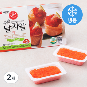 고마워 톡톡 날치알 레드 4개입 (냉동), 120g, 2개