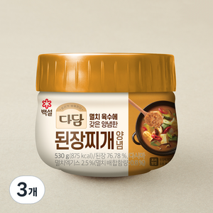 다담 된장찌개 양념, 530g, 3개