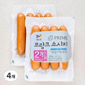 프라임 프랑크 소시지, 250g, 4개