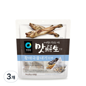 청정원 맛선생 황태만능육수티백, 64g, 3개