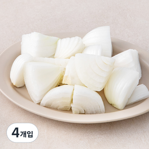 친환경 양파 나박썰기, 300g, 4개