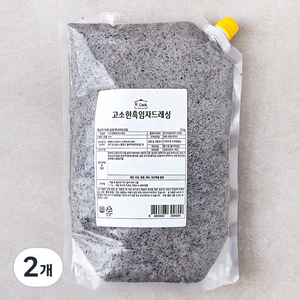 hcook 고소한 흑임자 드레싱, 2kg, 2개