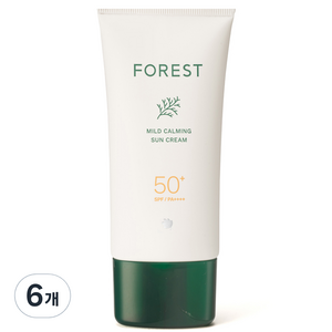 그린핑거 포레스트 마일드 카밍 선크림 SPF50+ PA++++, 80ml, 6개