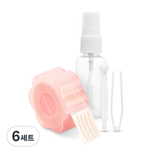 메리쏘드 왕누니 쌍테 레이스 S 본품(360매)+Y스틱+집게+30ml 공병, 6세트, 혼합색상